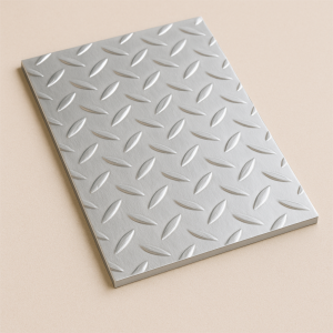 Алюминиевый рифленый лист даймонд 1,2х1500х3000 мм АМг3 в наличии в Московской области