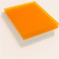 Сотовый поликарбонат 3,7х2100х6000 мм синий 30%