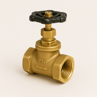 Клапан запорный латунный ДУ 15 РУ 16 15б1п